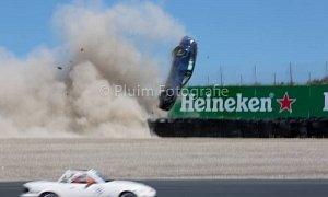 Mercedes-AMG C63 Estate Does Front Flip in Brutal Circuit Zandvoort Crash