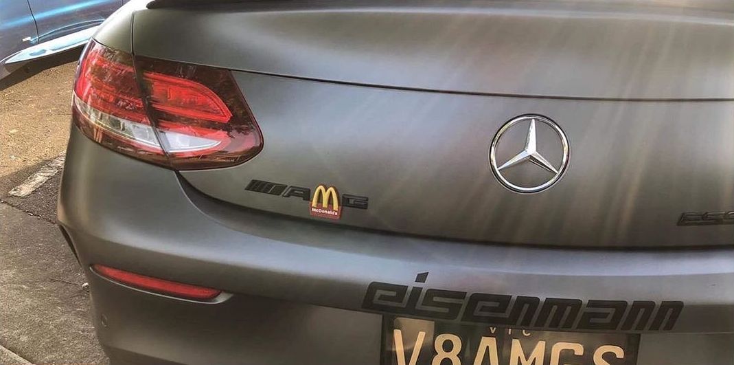 ORIGINAL Mercedes AMG Emblem Logo Schriftzug Heckklappe C-Klasse W205  2058172001 | myparto