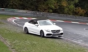 Mercedes-AMG C63 S Cabriolet Nurburgring Near Crash Is an Electronic Save