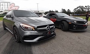 Mercedes-AMG CLA 45 Drag Races Chevy Camaro Zl1, What Will the Obituaries Say?