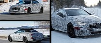 Mercedes-AMG CLE 63 Convertible Keeps Its Rag Top Up, Coupe Joins the Snow Party