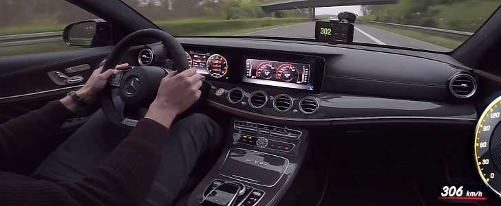 Mercedes-AMG E63 S doing 190 mph (307 km/h)