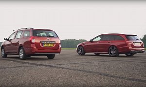 Mercedes-AMG E63 S Vs. Dacia Logan - 10X the Price, How Much X the Performance?