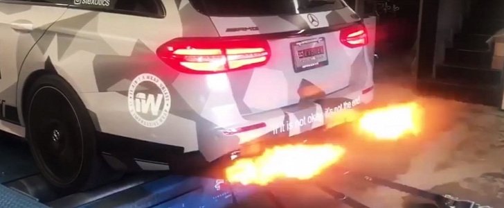 Mercedes-AMG E63 S Wagon with Flamethrower Exhaust