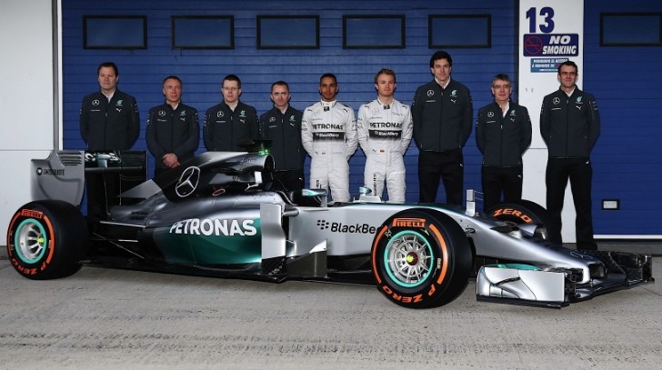 Mercedes-AMG Petronas F1 Team With The W05