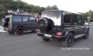 Mercedes-AMG G 63 Brabus 700 Widestar Drag Races Stock Model With Clear-Cut Result