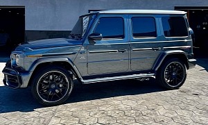 Mercedes-AMG G 63 Rides Titanium Gray on 22s, Has Designo Touch and Low Miles