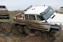 Mercedes-AMG G63 6x6 Gets Stuck in Mud in Azerbaijan, Second G63 6x6 Rescues It