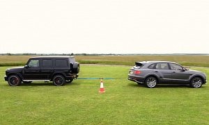 Mercedes-AMG G63 Does Epic Tug-of-War With Cayenne Turbo, Bentayga Speed