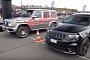 Mercedes-AMG G63 Drag Races Jeep Grand Cherokee Trackhawk Sleeper, Gets Trampled