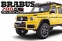 Mercedes-AMG G63 Pickup by Brabus Is a Yellow Adventure Taxi