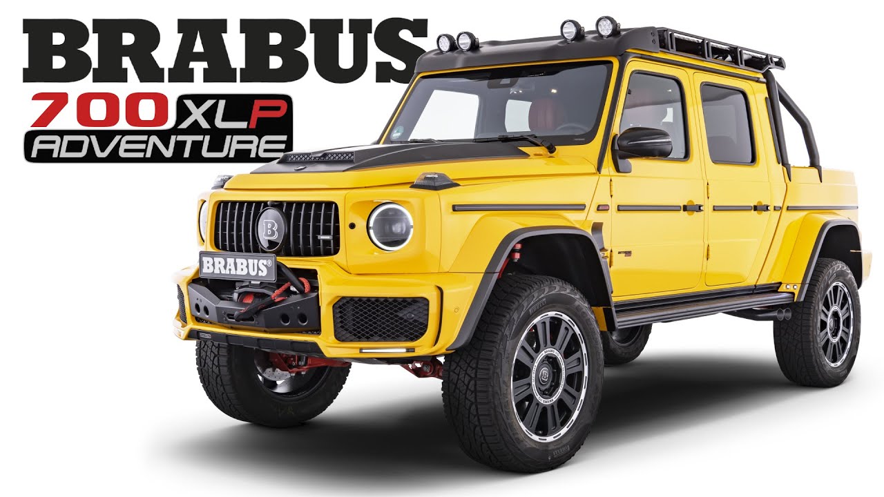 Mercedes-AMG G63 Pickup by Brabus Is a Yellow Adventure Taxi - autoevolution