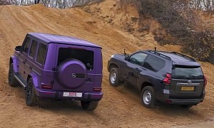 Mercedes-AMG G 63 Takes On a Toyota Land Cruiser in an Uphill Drag Race, Gets Schooled