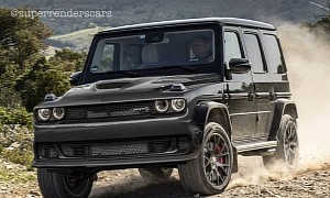 Mercedes-AMG G63 With Dodge Challenger Face Swap Looks Like a Ramcharger