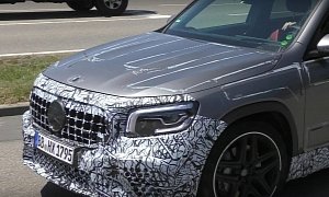 Mercedes-AMG GLB 35 Strips Camo, Looks Mildly Hot