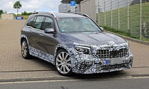 Mercedes-AMG GLB45 Spotted in Traffic, Gets Closer To Production
