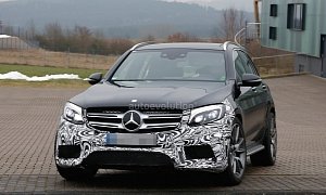 Mercedes-AMG GLC 63 Test Prototype Seen for the First Time