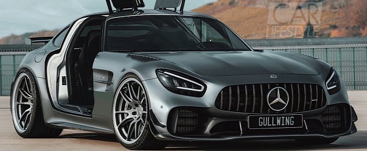 Mercedes AMG GT R Pro with gullwing doors