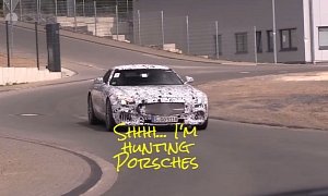 Mercedes-AMG GT (C190) Caught on The Nurburgring Nordschleife