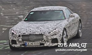 Mercedes-AMG GT (C190) Screeches Its Tires on The Nurburgring Nordschleife