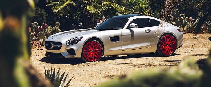 Mercedes-AMG GT Gets Candy Red Forgiato Wheels
