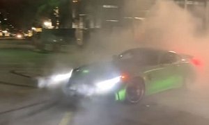 Mercedes-AMG GT R Doing Donuts In The City Is Savage
