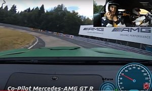 Mercedes-AMG GT R Ring Taxi Goes Wild, Passenger Shows Her Raw Emotions