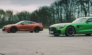 Mercedes-AMG GT R vs. Nissan GT-R Is an Odd Drag Race