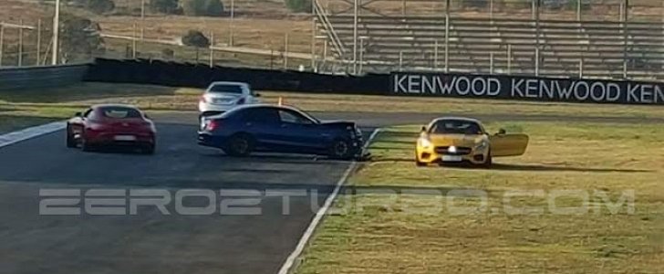 Mercedes-AMG GT S and C63 S Crash into Each