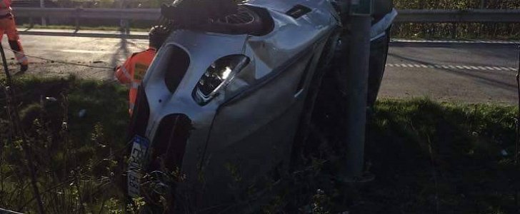 Crashed Mercedes-AMG GT S