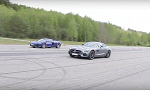 Mercedes-AMG GT S Meets McLaren 650S in Drag Race, Guess Who Wins