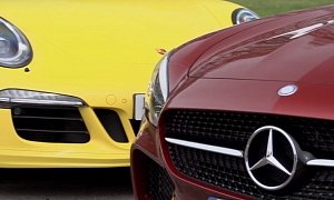 Mercedes-AMG GT S Takes on Porsche 911 GTS in Drag Race and Track Battle