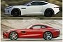 Mercedes AMG-GT vs Jaguar F-Type Coupe: Photo Comparison