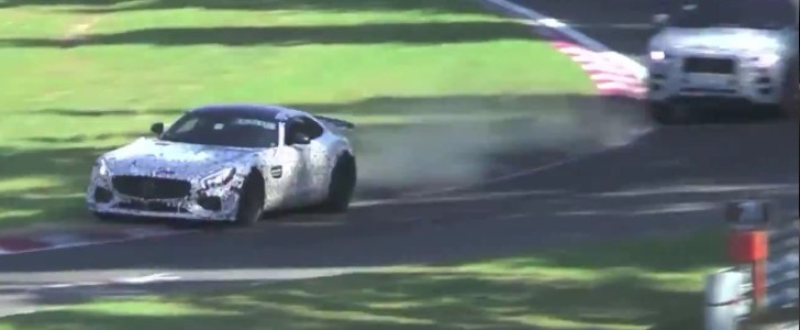 Mercedes AMG GT3 Road Car Steps Off the Track During Nurburgring Testing