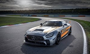 Mercedes-AMG GT4 Gets Better at Cooling Itself in High-Speed Track Chases