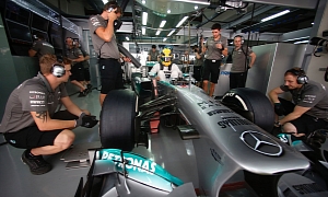 Mercedes-AMG Petronas Drivers Have Mixed Indian GP Practice