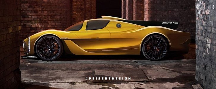 2018 Mercedes-AMG Project One Hypercar rendered by Peisert Design