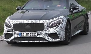 Mercedes-AMG S63 Coupe and Cabriolet Facelift Spied, Panamericana Grille Stands