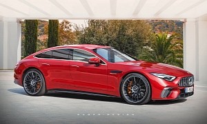Mercedes-AMG SL 4-Door Coupe Is a Bit Logical, Currently a Stylish CGI Exercise
