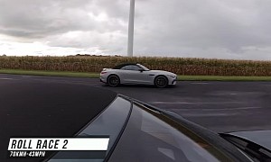Mercedes-AMG SL 63 Races Jaguar F-Type R, Someone Doesn’t Stand a Chance