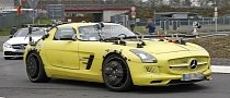 Mercedes-Benz SLS AMG Electric Drive Makes Odd 'Ring Comeback Cladded in Sensors
