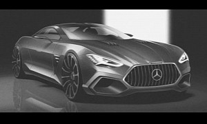 Mercedes-AMG SLS Unofficial Design Sketches Resurrect the German Supercar for 2024