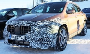 Mercedes-AMG Thinks Less Is More, Facelifted GLA 45 Spied With Modest Revisions