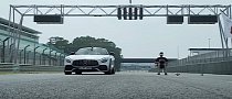 Mercedes-AMG GT Roadster Drag Races Drone in Insane Acceleration Battle