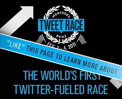 Tweet Race campaign poster