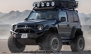Mercedes Baby G-Class Imagined as a Tough Jeep Wrangler Fighter