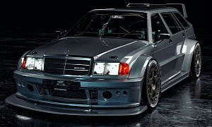 Mercedes-Benz 190 E 3.2 AMG Wagon Rendering Is a Special Kind of Crazy