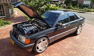Mercedes-Benz 190 With M120 V12 Swap Listed for Sale, Costs Less Than a C 63 S