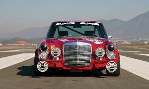 Mercedes-Benz 300 SEL 6.3 Red Pig Replica Offered Without Reserve at Auction