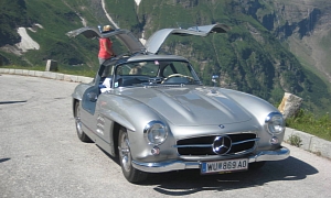 Mercedes-Benz 300 SL Gullwing Spotted in the Austrian Alps